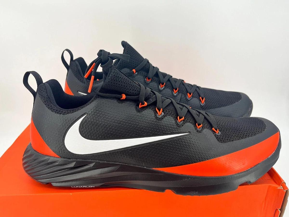 Nike Vapor Speed Turf Black/Orange Size 16 OSU Beavers Promo Sample Cleats