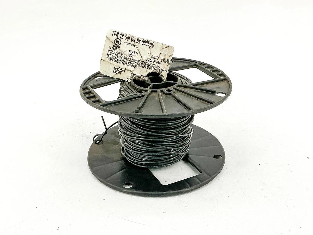26977906 TFN 18 SOL CU BK Fixture Wire 120Ft+ 1.8LB
