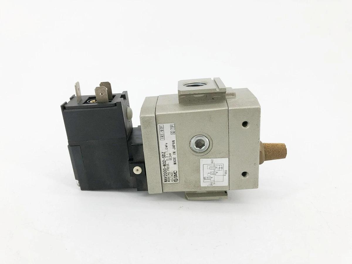 New SMC NAV2000-N02-5DZ Start Up Valve 24VDC 1/4"NPT