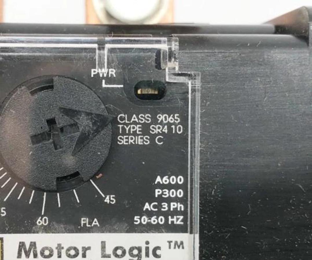 New Square D 9065SR410 MotorLogic Overload Relay Size 4 Type S 45-135A Ser. C