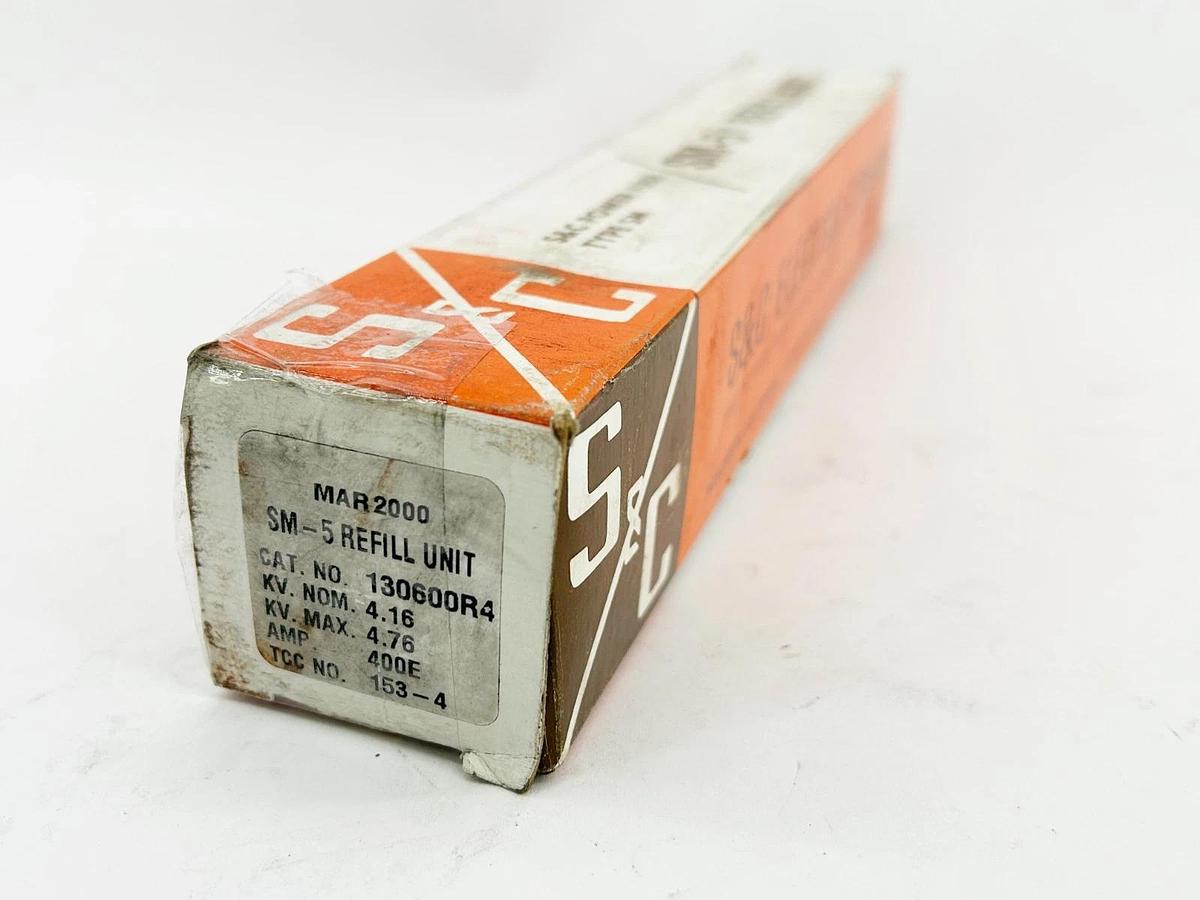 New S&C Electric 130600R4 Fuse Refill Unit 400A 4.16KV