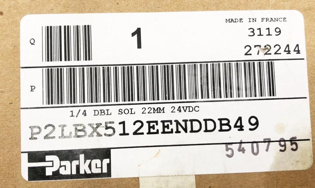 New Parker P2LBX512EENDDB49 Solenoid Valve 24VDC 1-1/4" 5/2 2-Position