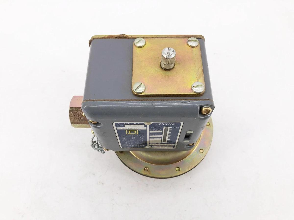 New Square D 9012-AMW1 Pressure Switch 0.25-2.5# 120V-600VAC - No Box