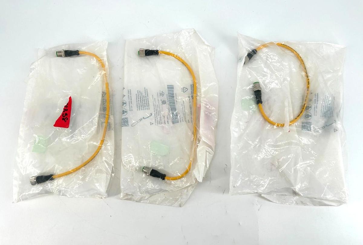 Lot of 3 New Murr Elektronik 7000-40021-0140030 Cordset Straight M12 22AWG 4A