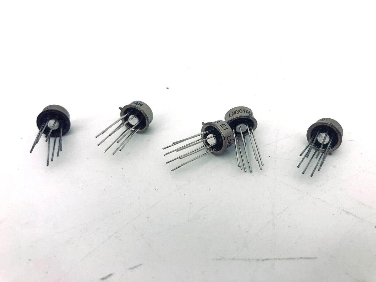 Lot of 5 New Texas Instruments LM301AH Operational Amplifier 15V/18V