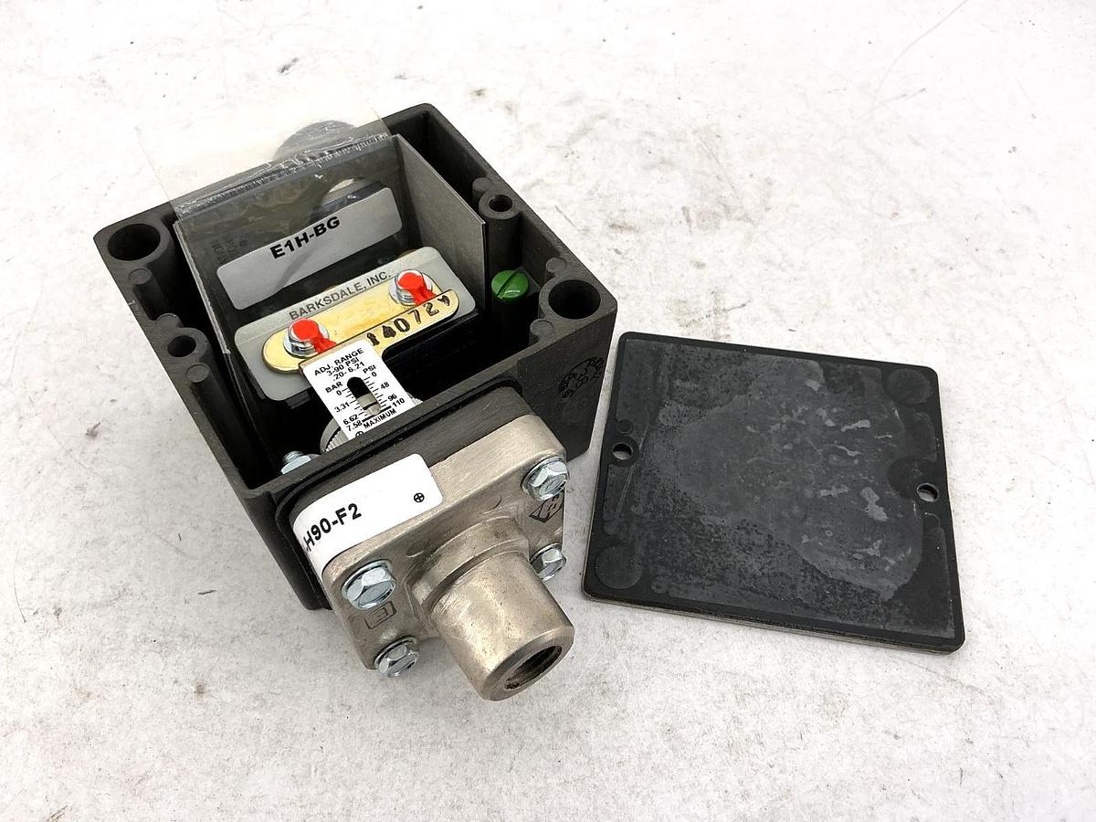 New Barksdale E1H-H90-F2 Pressure Switch 1000PSI .207-6.21 BAR 69.0 BAR 10A 600V