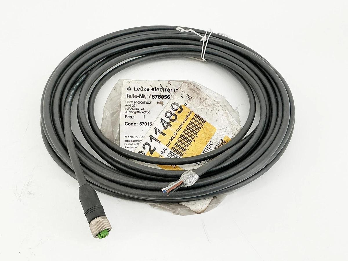 New Leuze Electronic CB-M12-10000E-5GF Connecting Gable 5 Wire 60V 4A 678061
