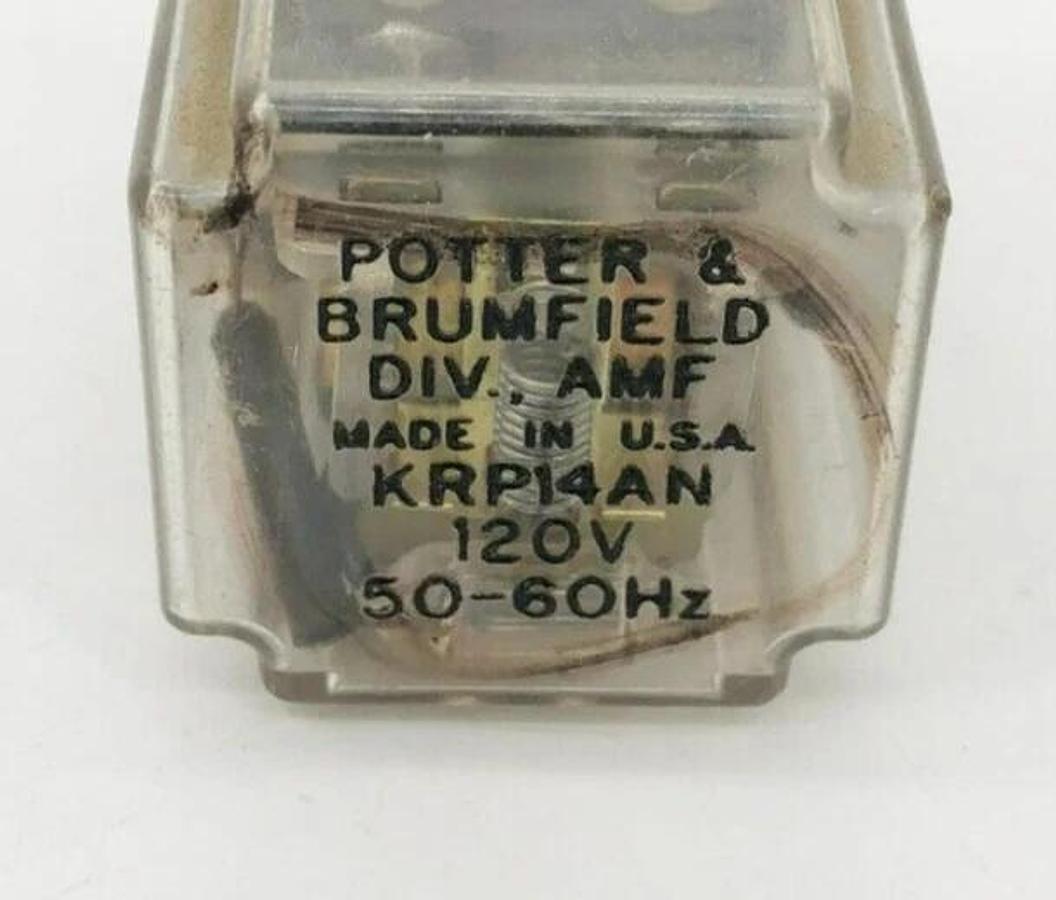 Used Lot of 4 Potter & Brumfield KRP14AN Relays 120V 50-60Hz