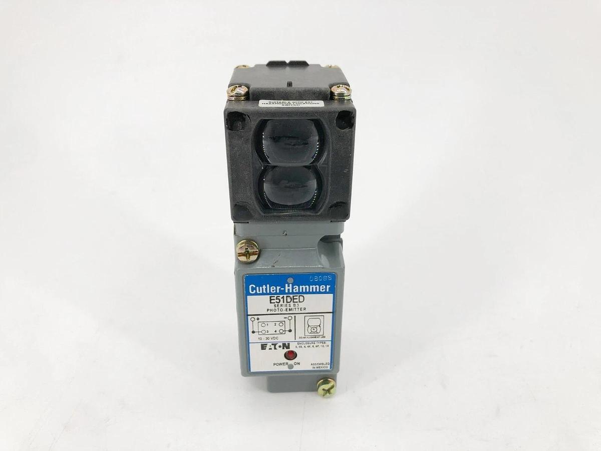 New Eaton E51EDN Thru-Beam Emitter Photoelectric Sensor 10-30VDC