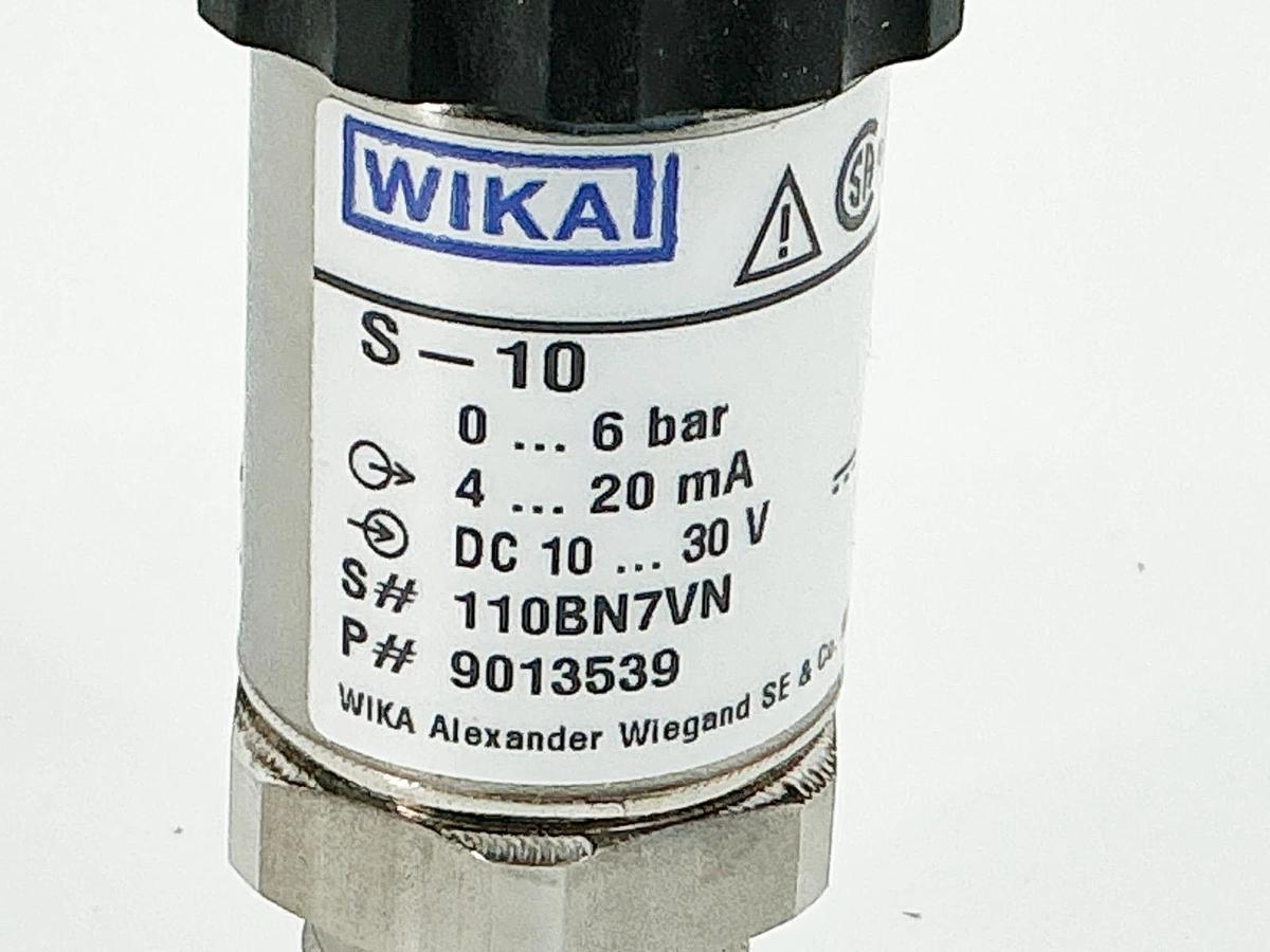 New Wika 9013539 S-10 Pressure Transmitter 0-60Bar 4-20mA 10-30V