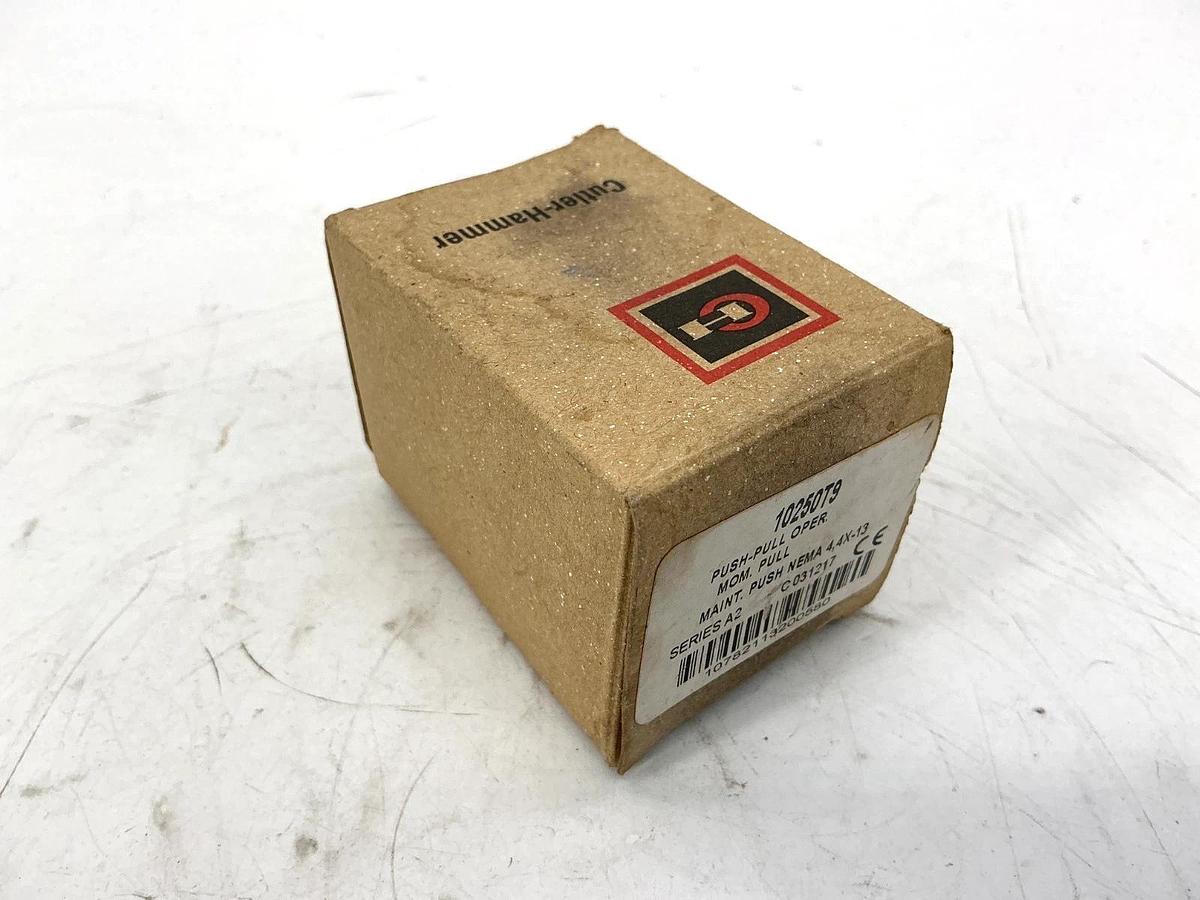New Cutler-Hammer 10250T9 Ser A2 Push-Pull Oper Momentary Pull Maint Push