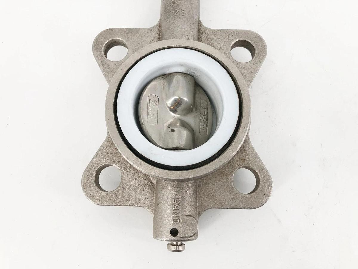 New 2-1/2" Butterfly Valve Disc/ Body: CF8M Shaft: SS316 DN65 - No Box