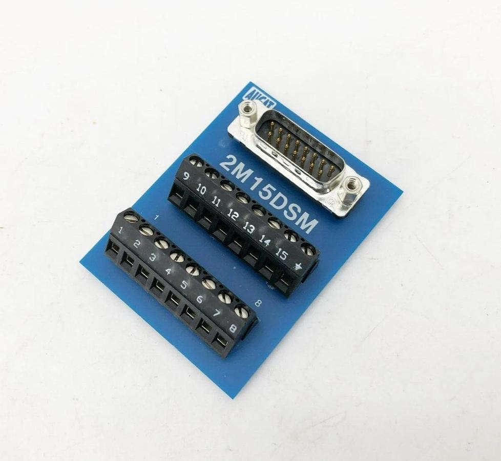 New Augat 2M15DSM Interface Module 15 Pin Male Tyco 1437684-7