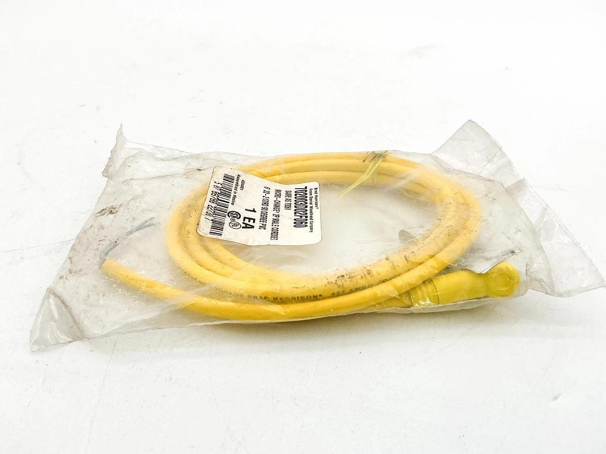 New Brad Harrison 702003D02F060 Micro-Change Cordset 2P Male 90 Deg PVC 70061