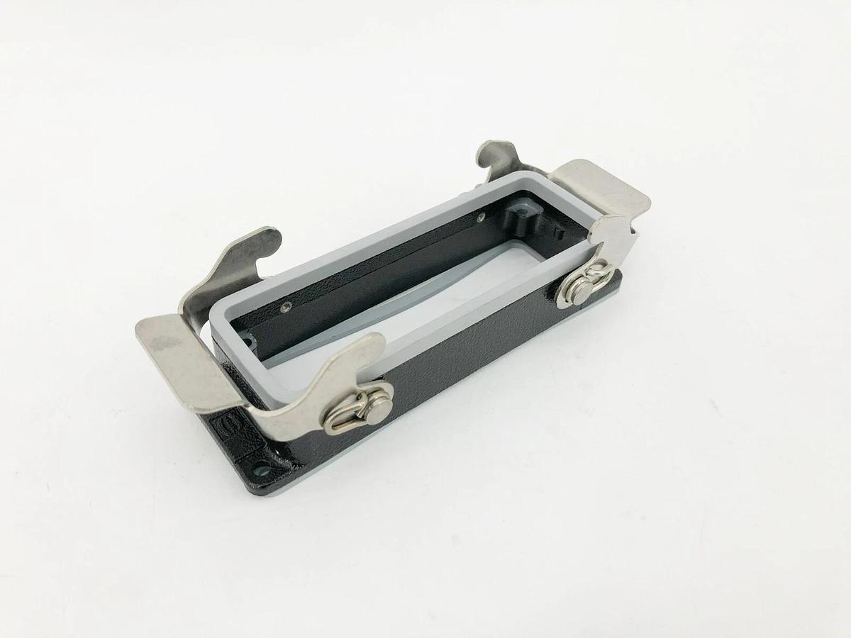 New Harting 09370240301 Two Lever Locking Bulkhead Housing HAN24M-HBM-DL