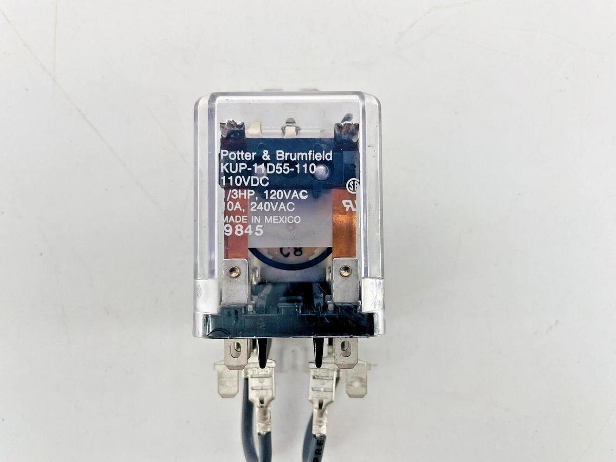 New Potter & Brumfield KUP-11D55-110 Relay 110VDC 1/3HP 120VAC 10A 240VAC