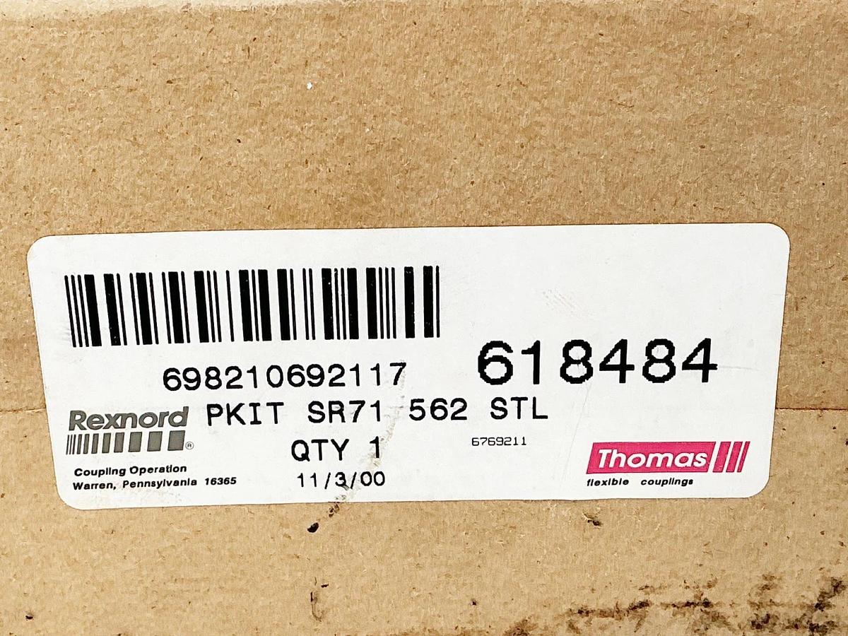 New Rexnord Thomas 618484 PKIT SR71 562 STL Disc Coupling Parts Kit 10136289