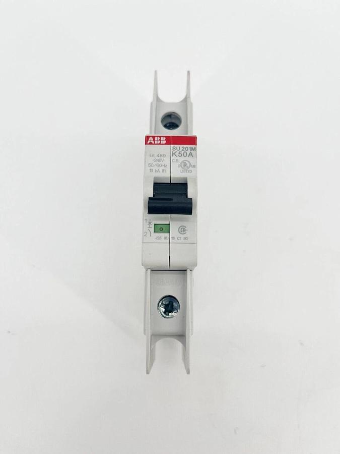 Used ABB SU201M-K50 Miniature Circuit Breaker 50A 1P 240V 2CDS271337R0577
