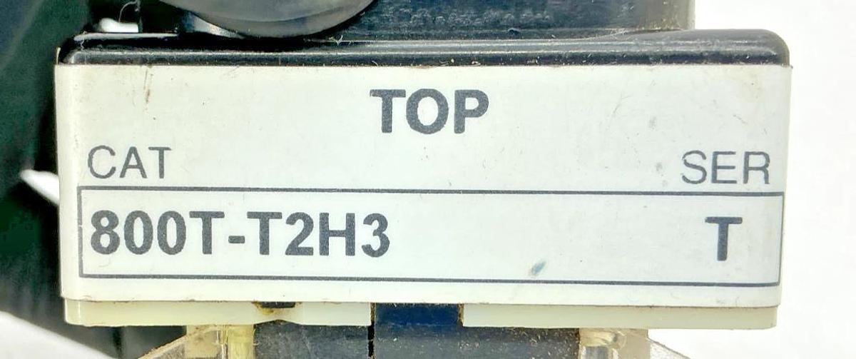 Used Allen Bradley 800T-T2H3 Ser T Toggle Switch 2-Way Spring Return - No Handle Cap