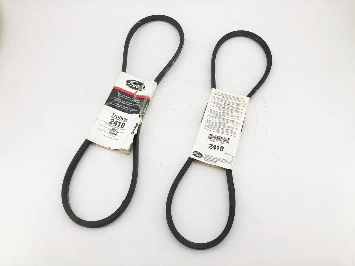Lot of 2 New Gates 2410 V-Belts 1/2" x 41" 4L410 - No Box