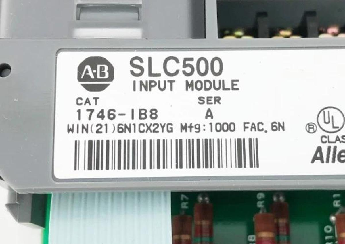 Used Lot of 3 Allen Bradley 1746-IB8 Ser. A SLC 500 Input Modules 10-30VDC