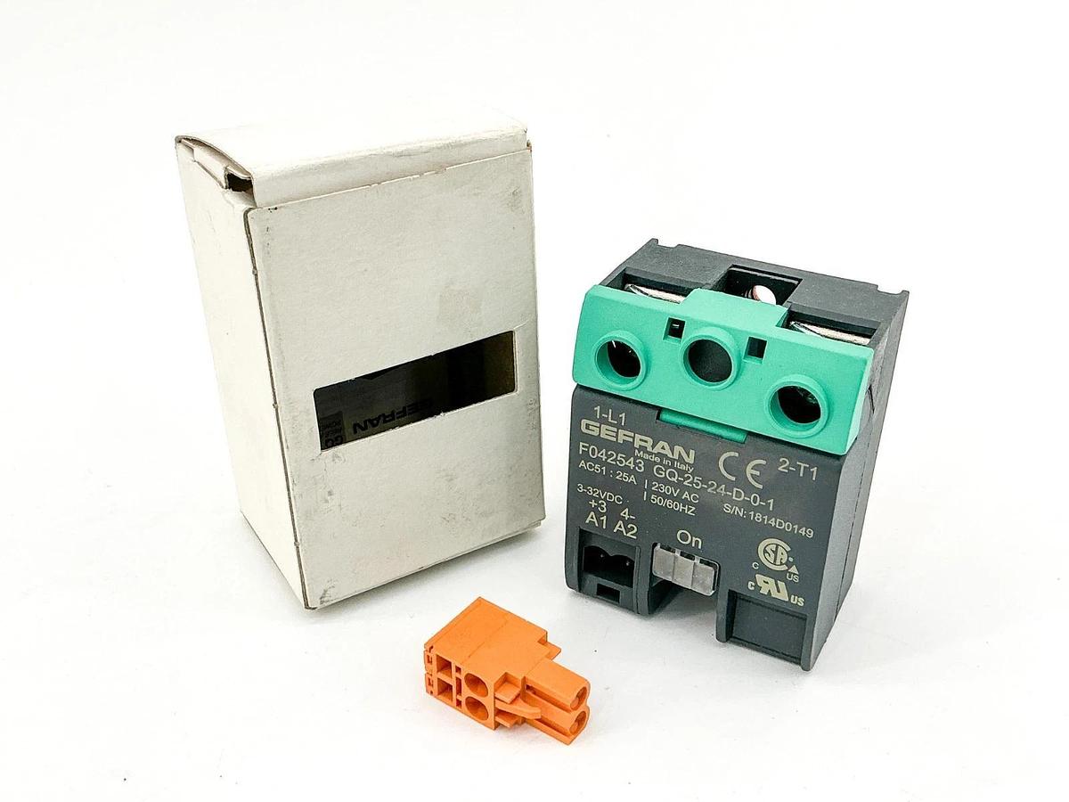 New Gefran F042543 GQ-25-24-D-0-1 Solid State Relay 25A 230V