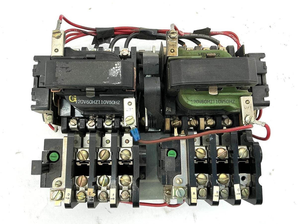 Used General Electric CR209C002AKA Magnetic 2-Speed Controller 110/120V 50/60HZ CR209