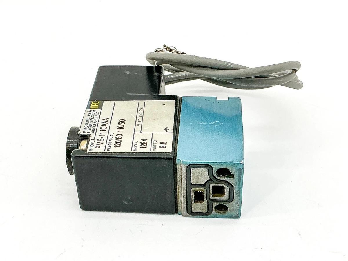 New Mac Valves PME-111CA Solenoid Valve 110/120V 6.8W 25-100PSI