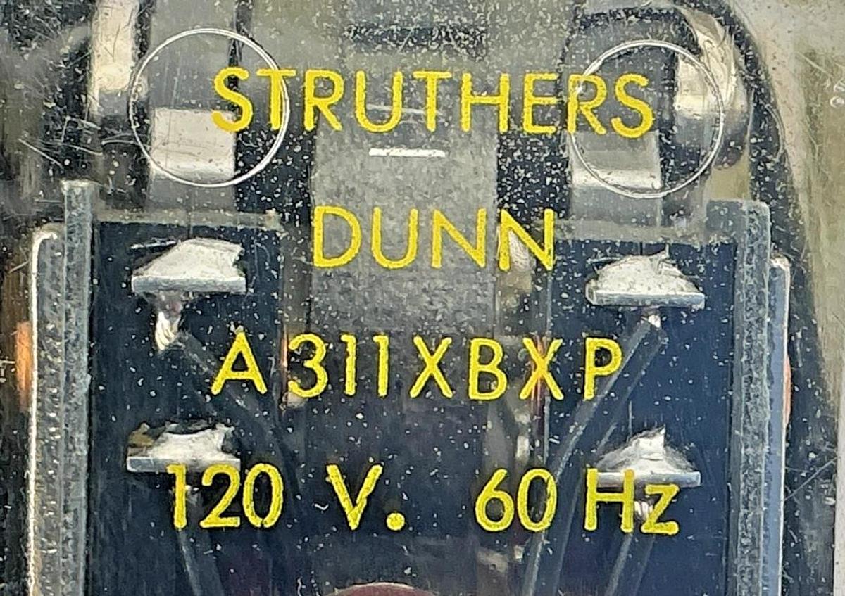 Used Struthers-Dunn A311XBXP-120V Relay 6-Pin 120V 60HZ A311XBXP