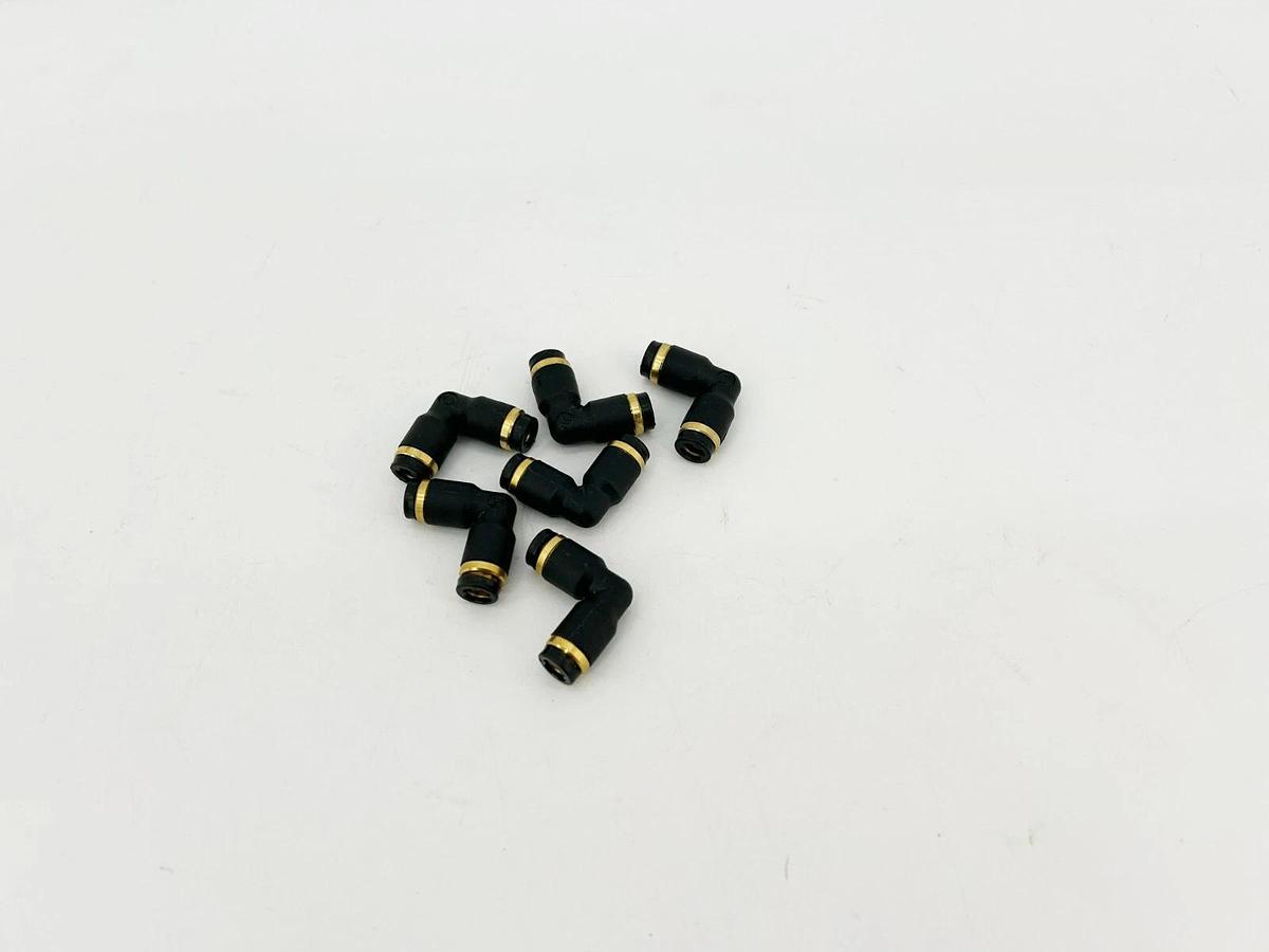Lot of 3 New 87643 Union Elbows, 3/16" Tube OD, Glass Reinforced Nylon
