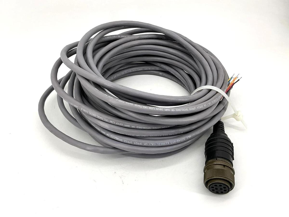New BEI Sensors 924-31186-18 Cordset Assembly Female Cable 10-Pin ~45ft - No Box