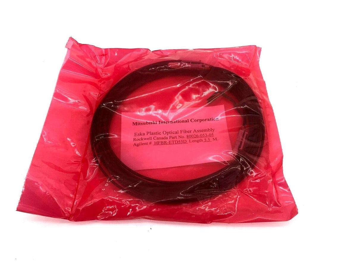 New Allen Bradley 80026-053-05-R Fiber Optic Cable 5.5 Meter Length