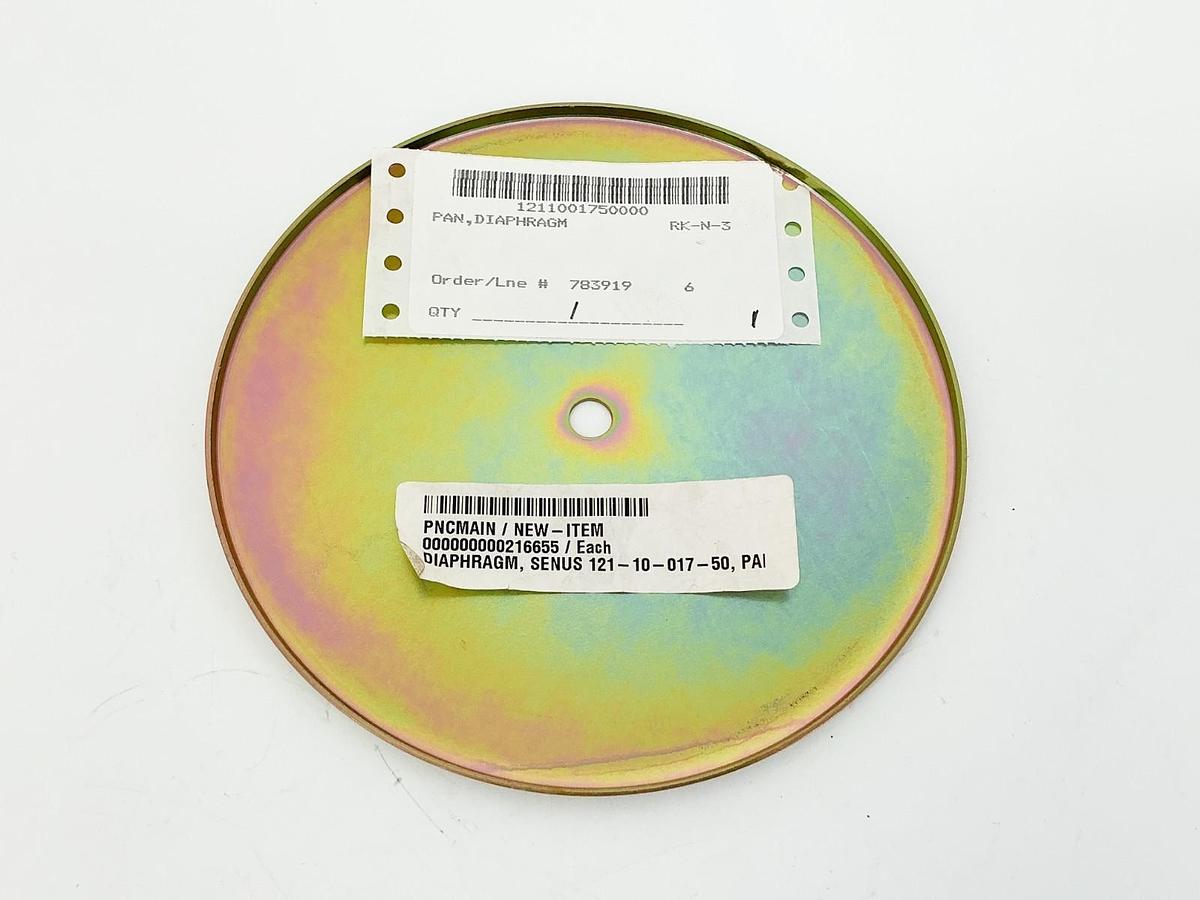 New Senus 121-10-017-50 11C Pump Diaphragm Pan - No Box