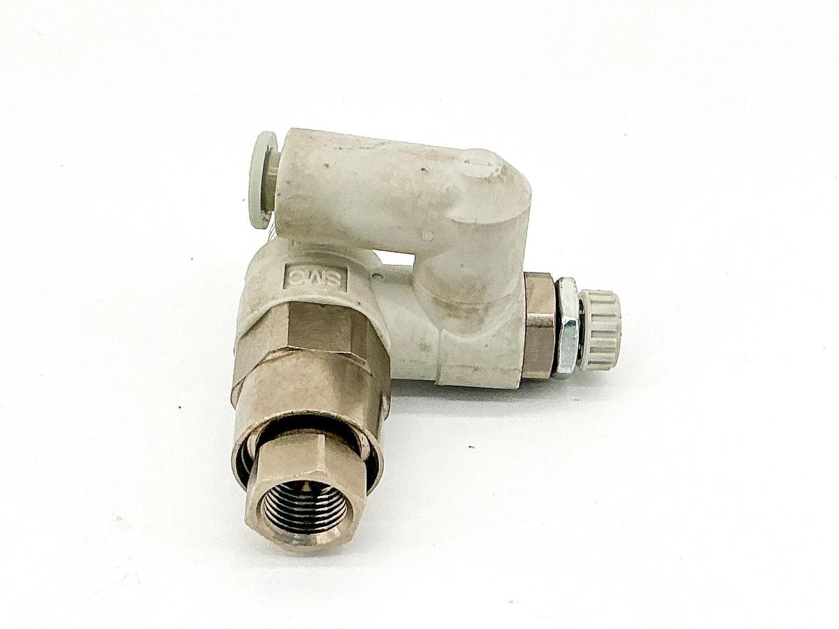 New SMC ASP430F-02-06S Flow Control Check Valve 1/4" - No Box