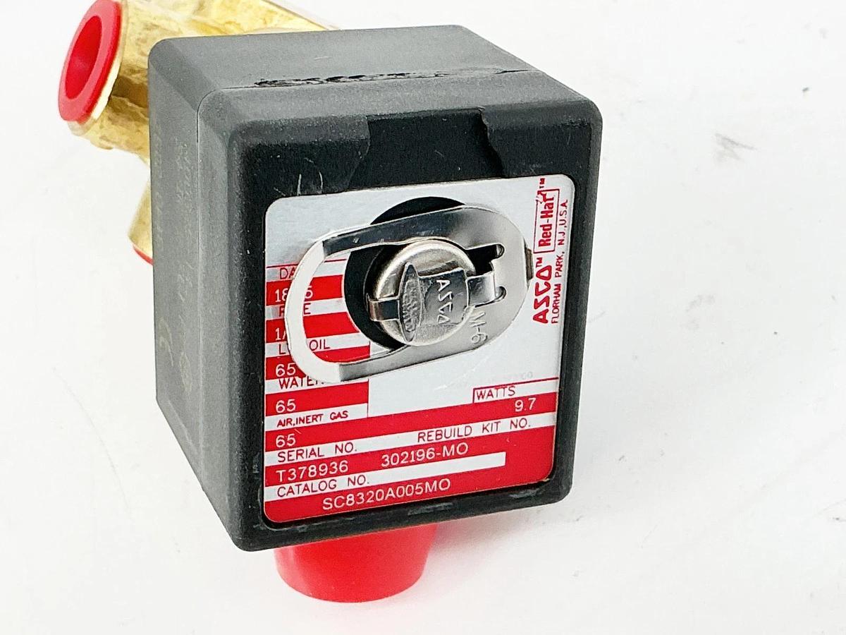 New Asco SC8320A005MO Solenoid Valve 1/4" 9.7W 24VDC