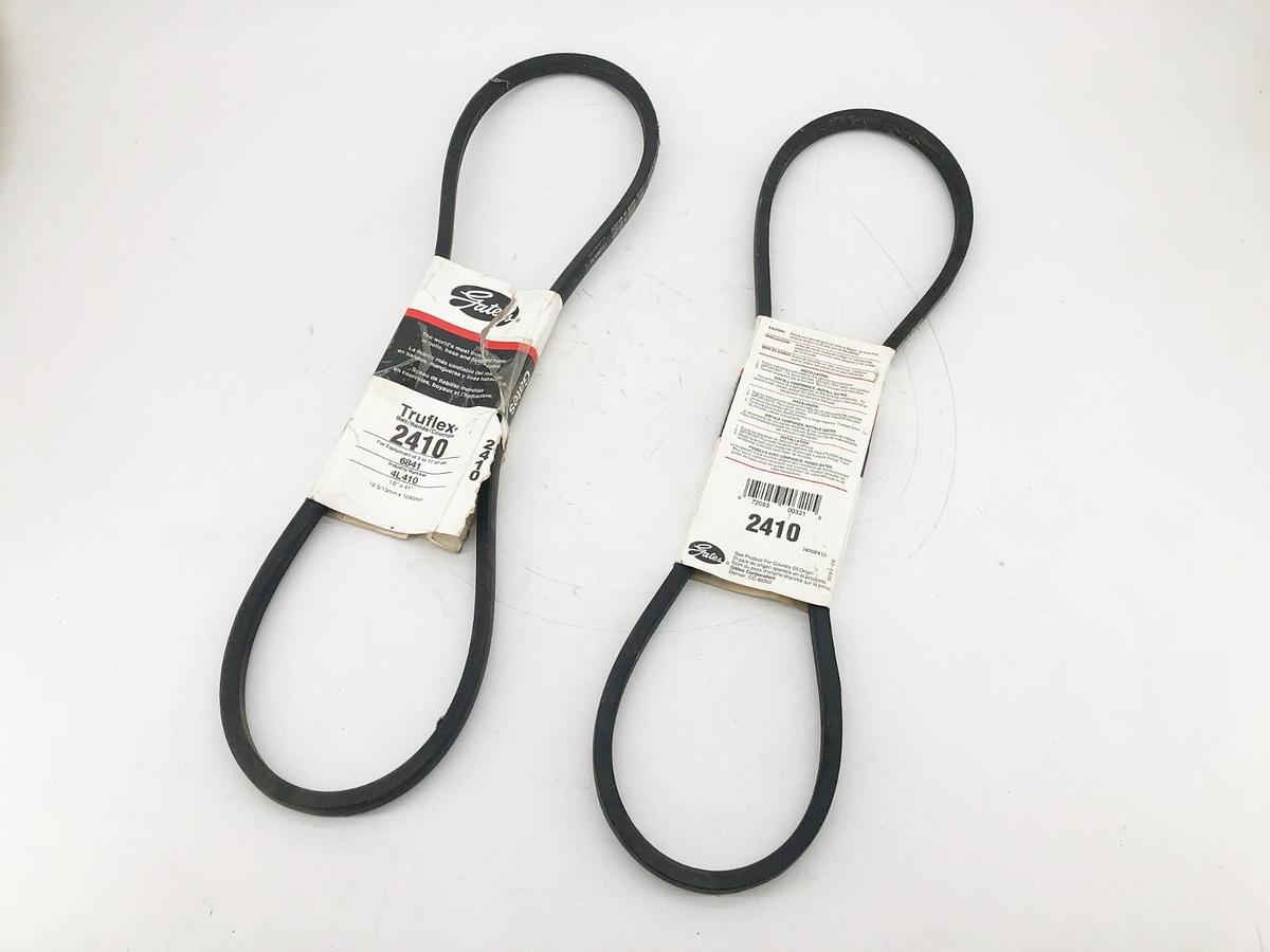 Lot of 2 New Gates 2410 V-Belts 1/2" x 41" 4L410 - No Box