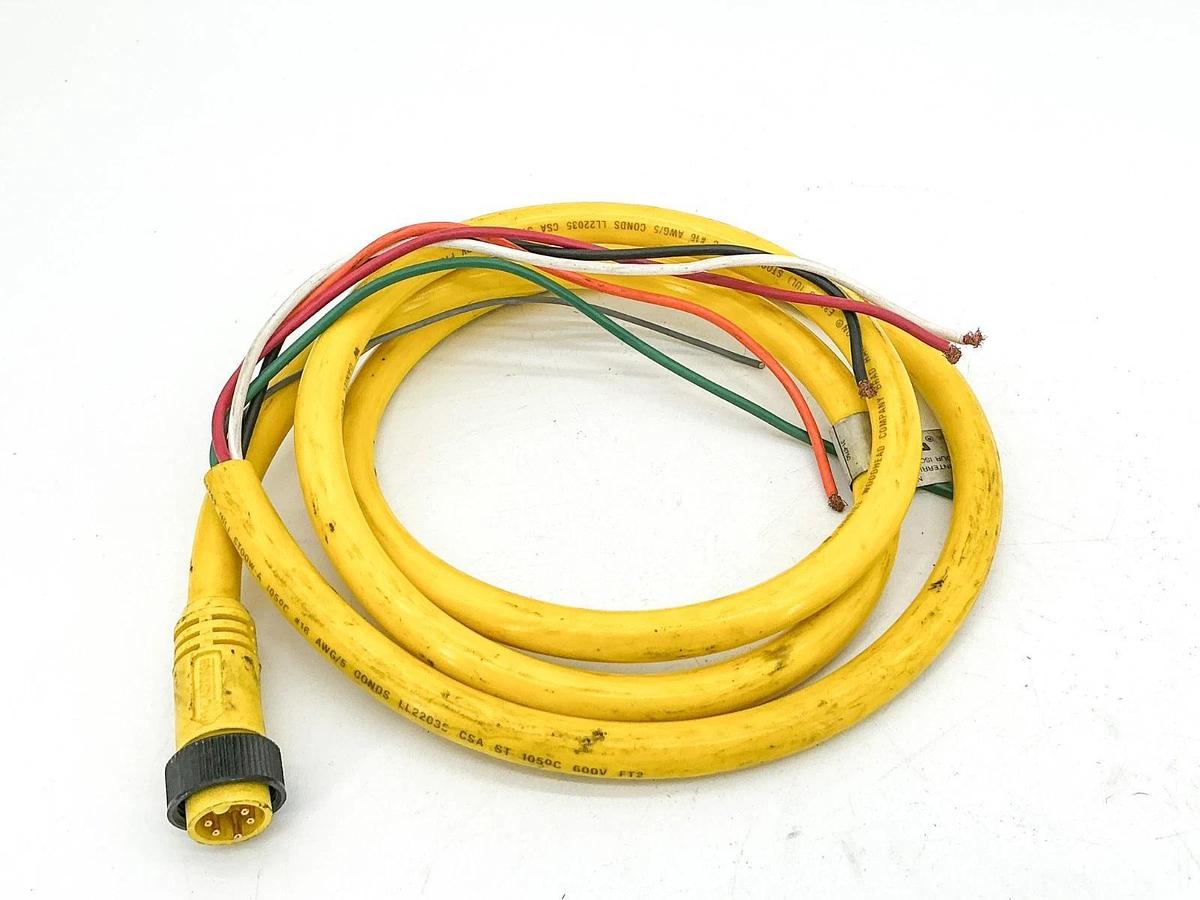 Used Daniel Woodhead 41316 Cordset 600V 8A 6 Wire