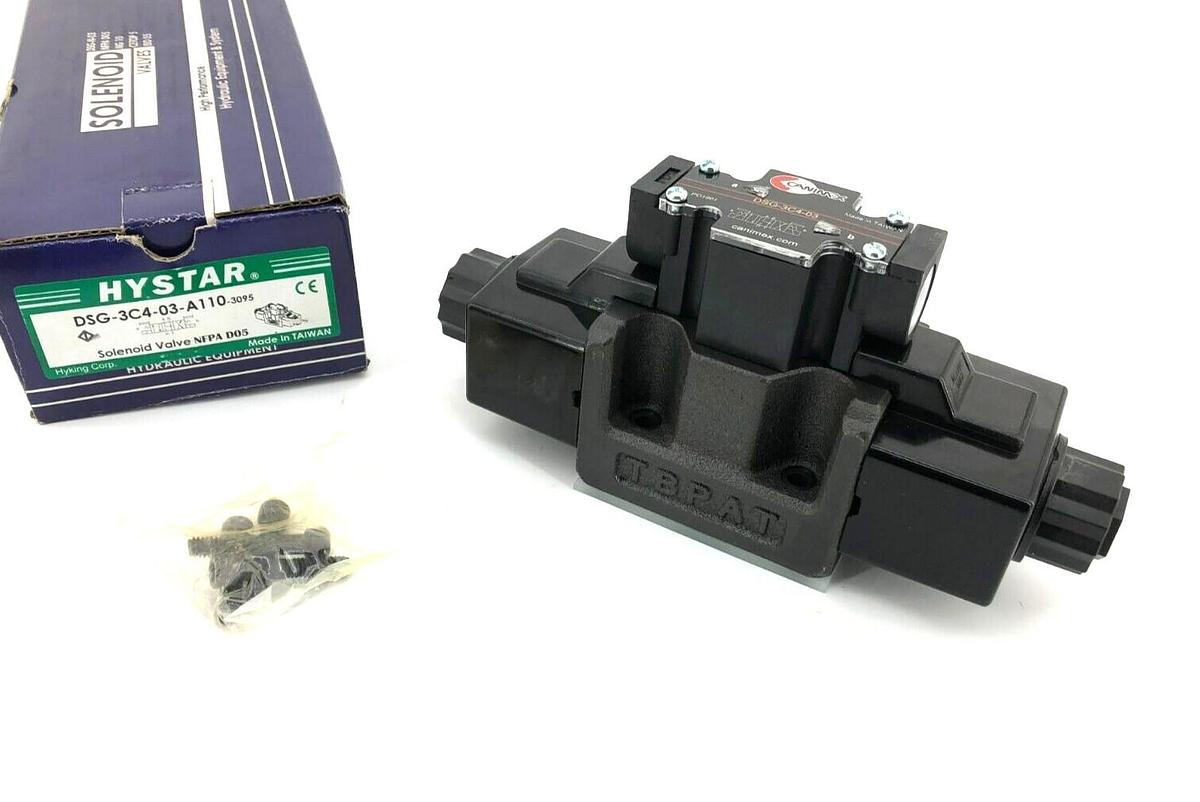 New Hystar DSG-3C4-03-A110 Solenoid Valve, 110VAC 60Hz, NFPA D05