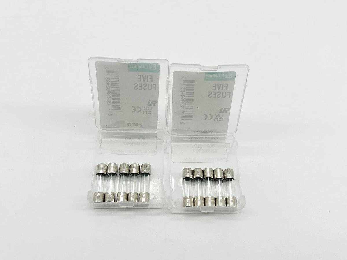 New Lot of 10 Littelfuse 218002P SLO-BLO Glass Fuse 250V 2A 5X20