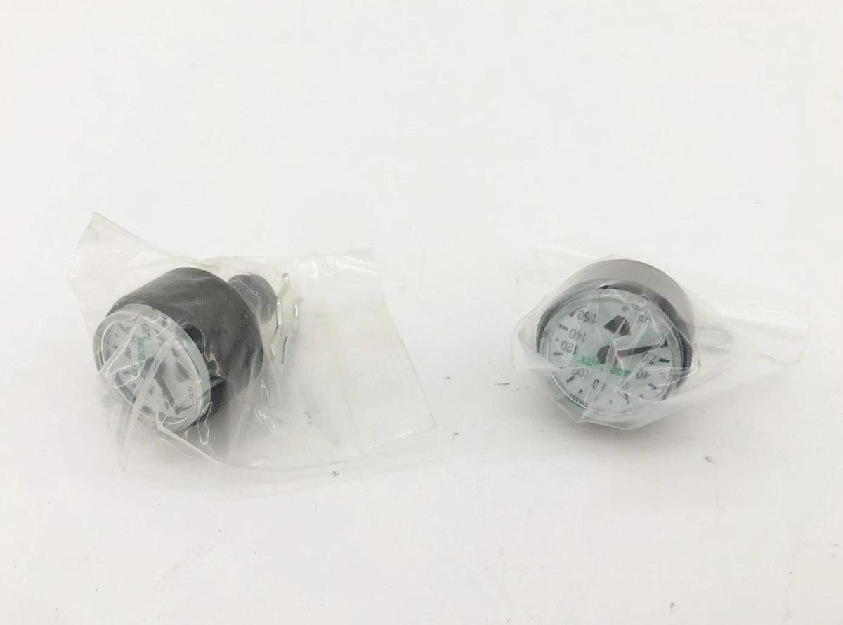 Lot of 2 New Numatics 214-214 Pressure Gauge 160psi 2005 Series- No Box