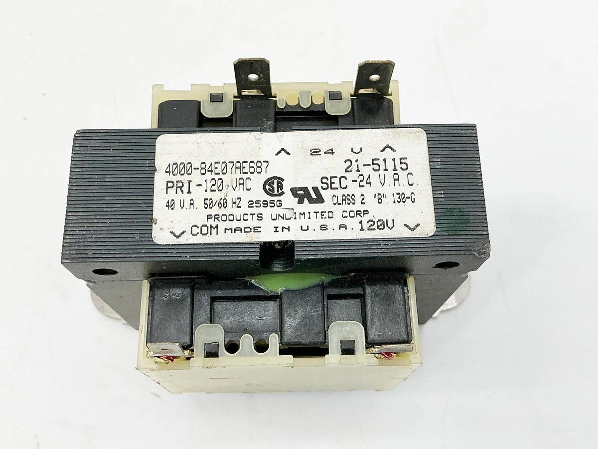 Used Lot of 2 Products Unlimited 4000-84E07AE687 Transformer 120V 40VA 50/60Hz 21-511
