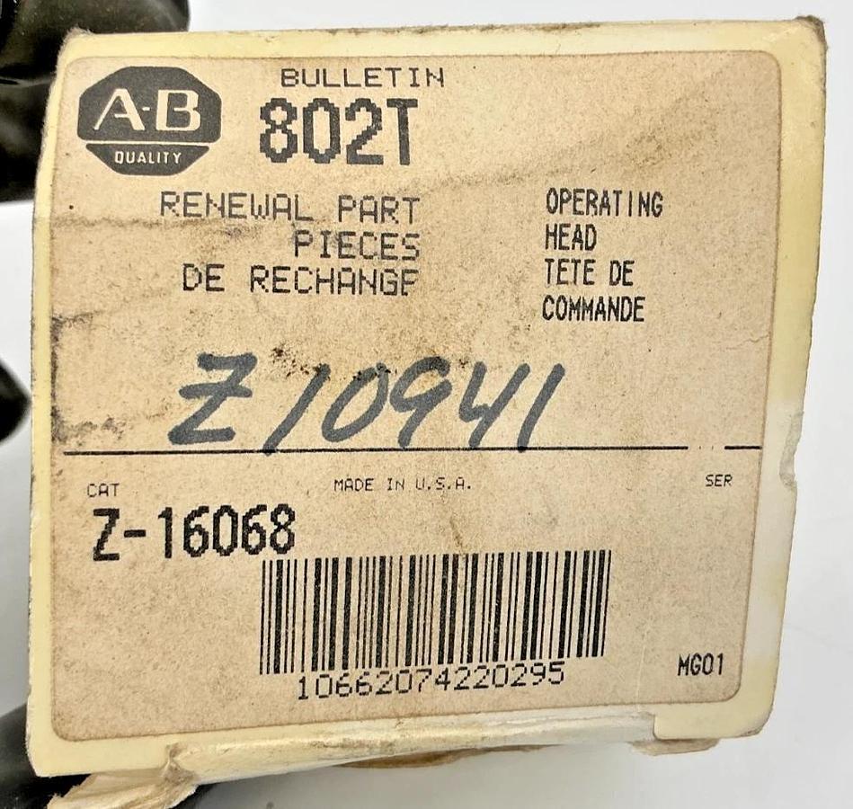 New Allen Bradley Z-16068 Limit Switch Operating Head Renewal Part Z16068