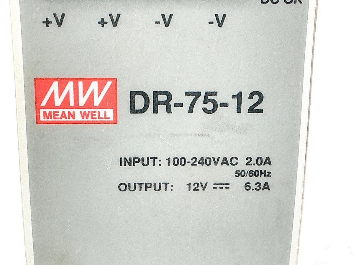 Used Meanwell R-75-12 Power Supply 100-240VAC 2A