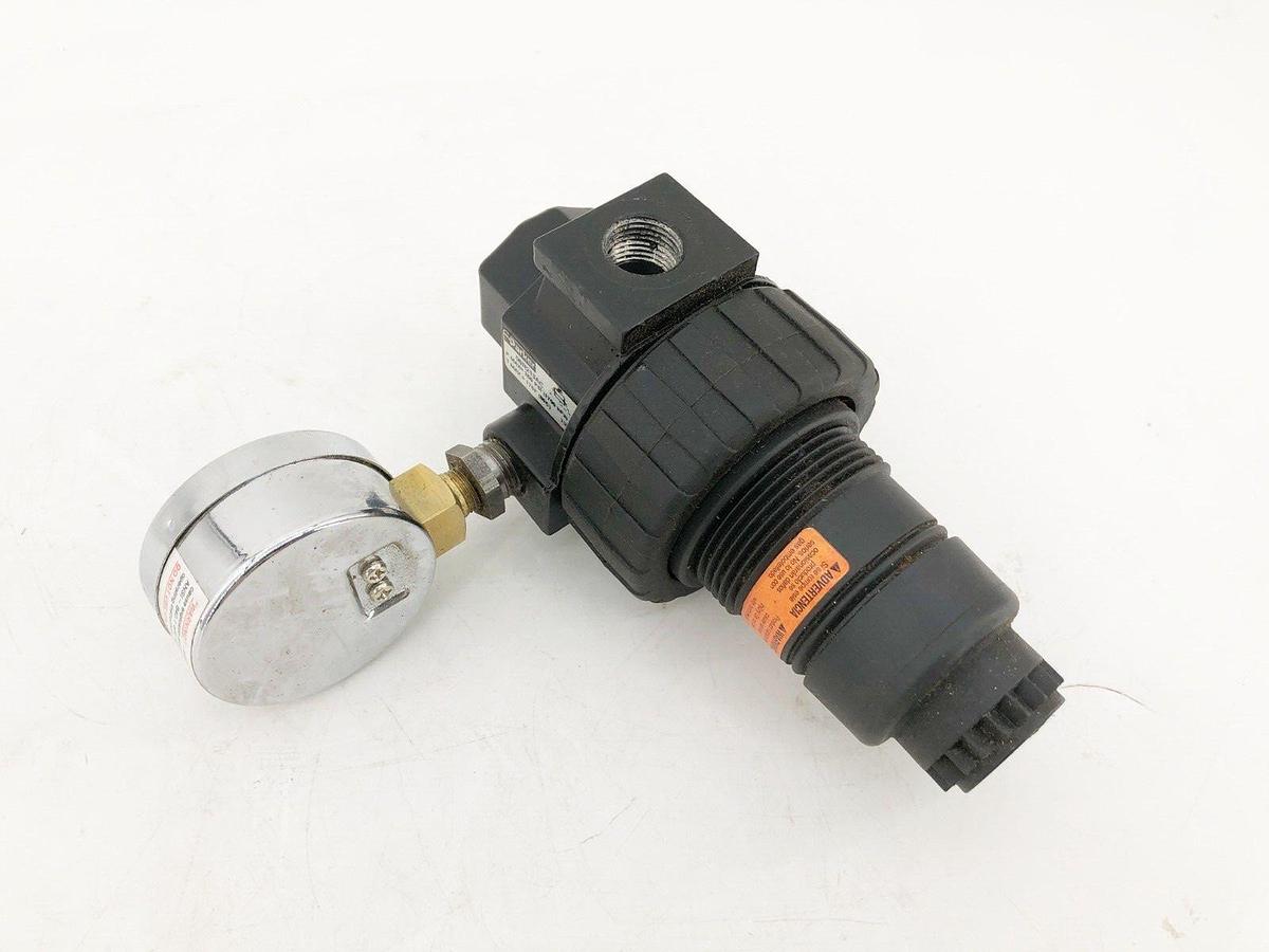 Used Parker 06R213AC Regulator Valve With Gauge 250 PSI 175F