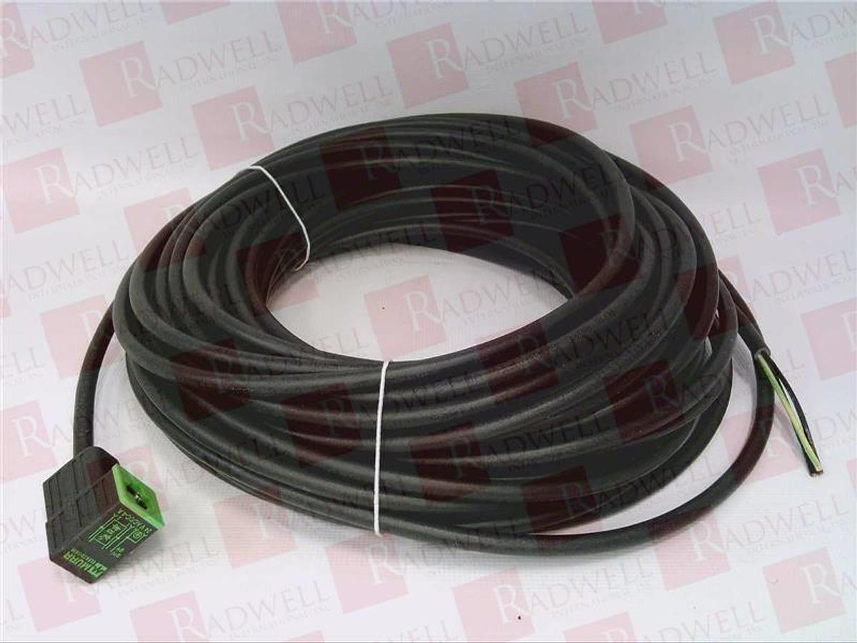 New Murr Elektronik 7000-12321-6330500 Cordset Right Angle M12 Black 22 AWG 4A