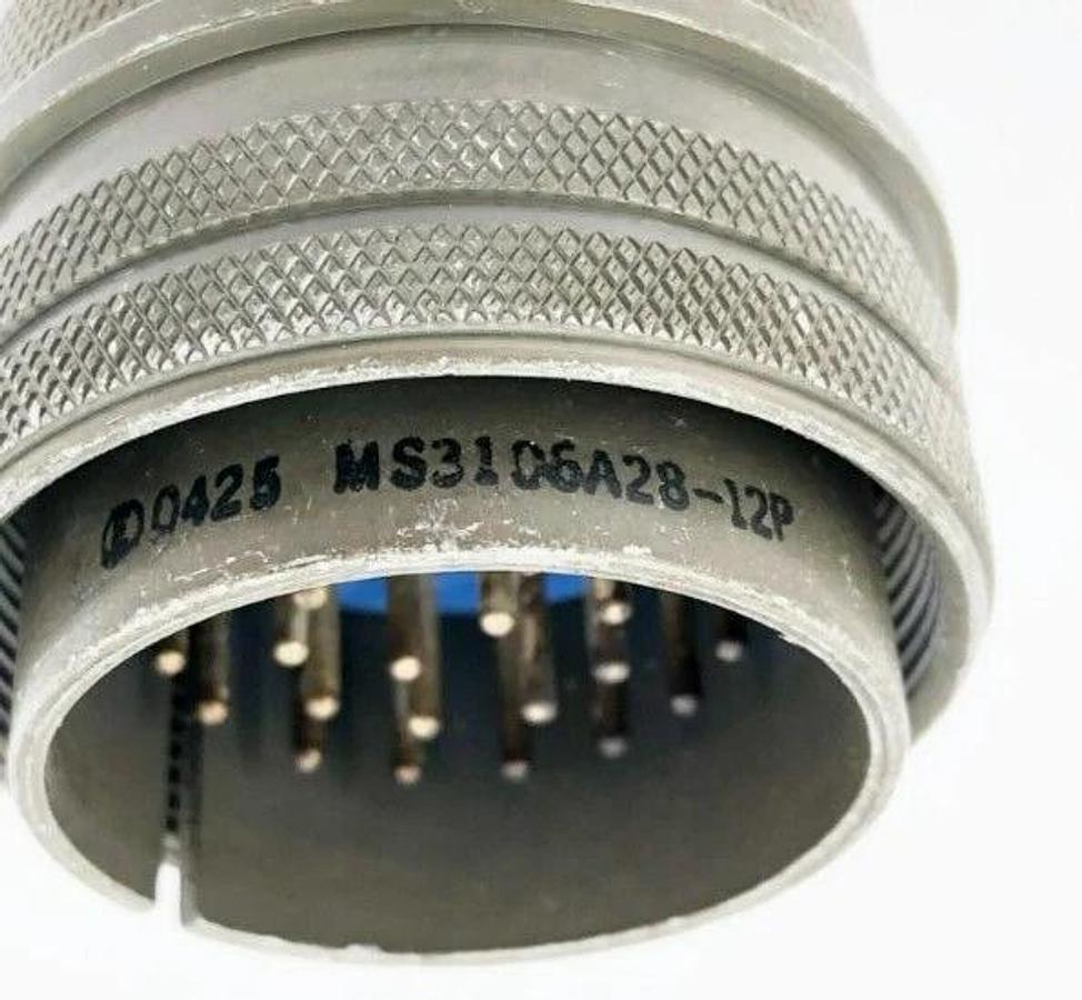 New Amphenol MS3106A28-12P Circular Connector Plug 26 Position
