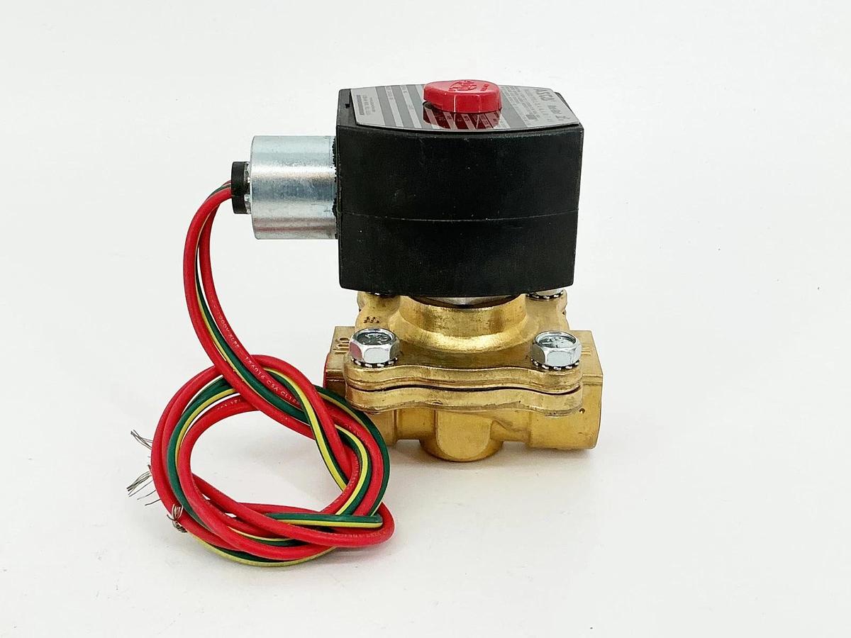 New Asco EF8210G094 24VDC Solenoid Valve 40PSI 1/2" Pipe 11.6W - No Box