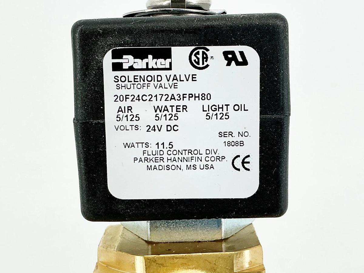 New Parker 20F24C2172A3FPH80 Solenoid Valve 1-1/4" NPT 24VDC 11.5W