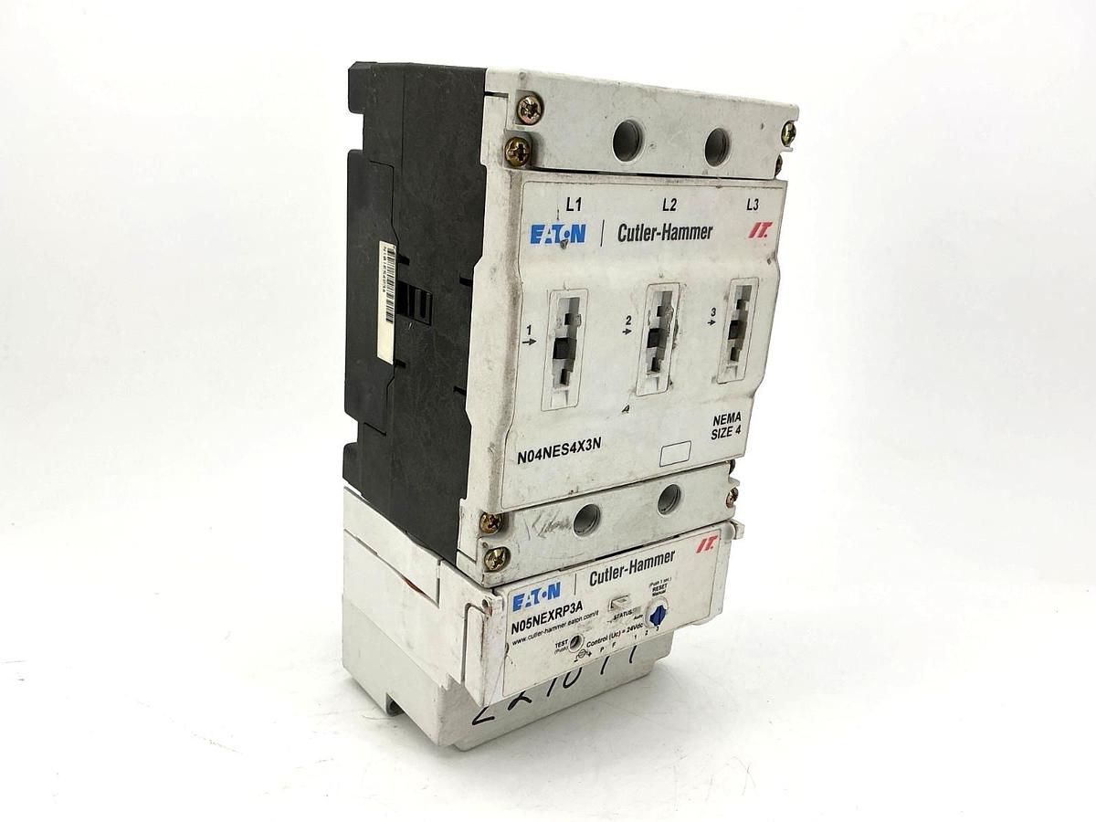 Used Eaton Cutler-Hammer N04NES4X3N & N05NEXRP3A Contactor 135A 24V Coil Controller