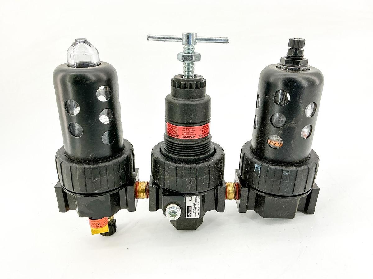 New Parker 16A2C00008 Pneumatic Filter 3 Piece Combo 150PSI 125F - No Box